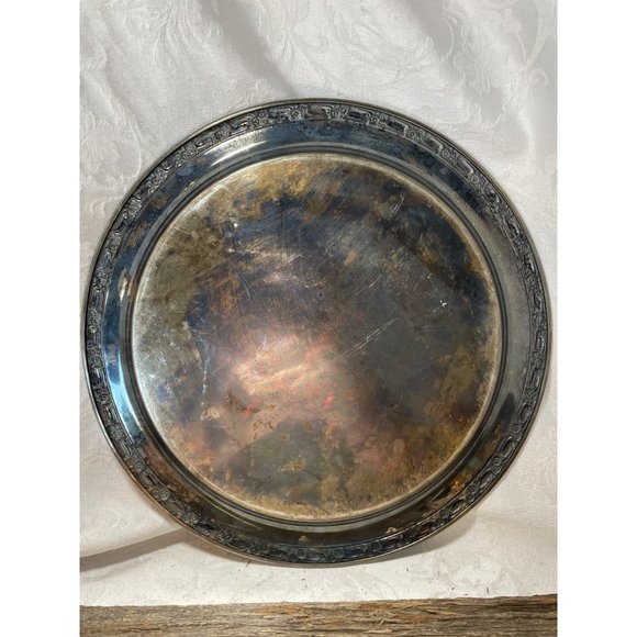 ONEIDA Silversmith 12.5” Tray Plate Serving Piece Silverplate Vintage - Picture 7 of 7